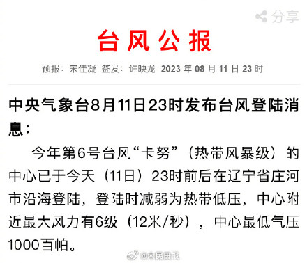 辽宁海域迎来温馨台风预警，共筑安全防线！