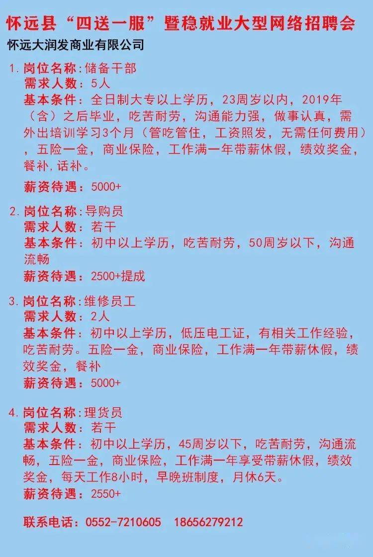 毛集地区最新招聘信息汇总，火热招工中！